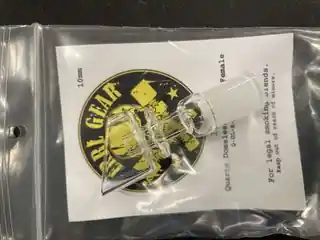 Quartz Domeless Angled Female for Rig — 10mm